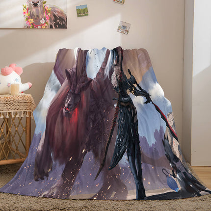 Ghost Blade Cosplay Flannel Fleece Blanket