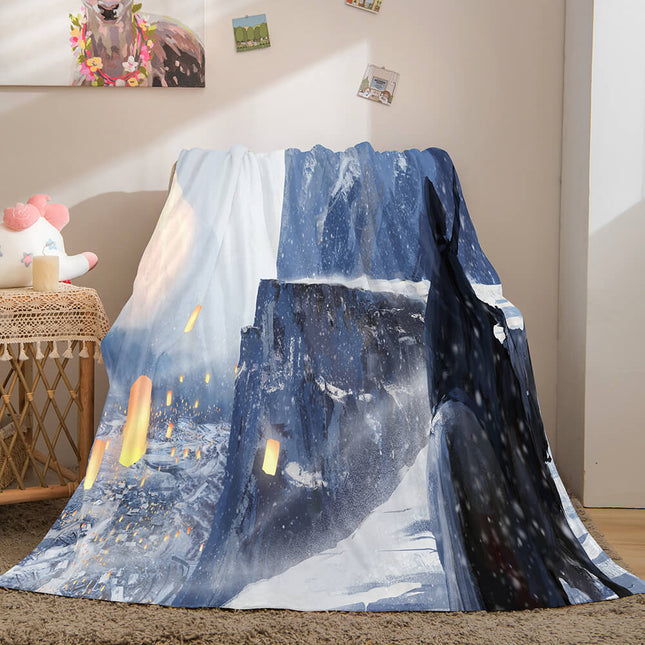 Game Ghost Blade Cosplay Flannel Fleece Blanket