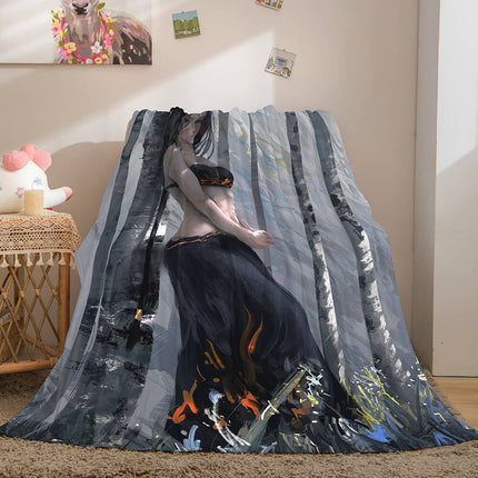 Ghost Blade Cosplay Flannel Fleece Blanket