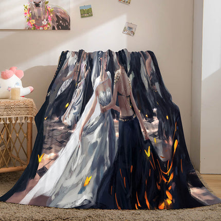 Ghost Blade Cosplay Flannel Fleece Blanket