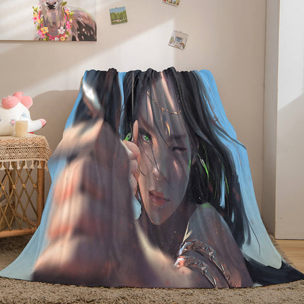 Ghost Blade Cosplay Flannel Fleece Blanket