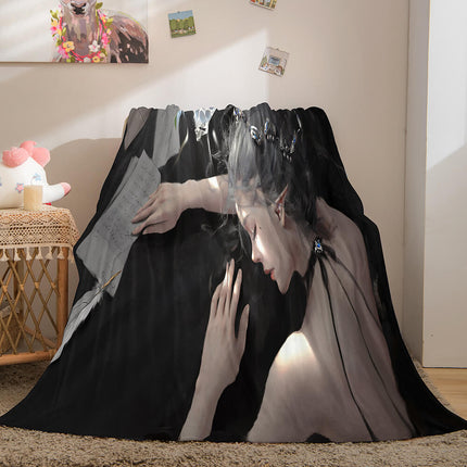 Ghost Blade Cosplay Flannel Fleece Blanket