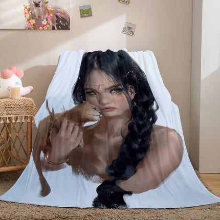 Ghost Blade Cosplay Flannel Fleece Blanket