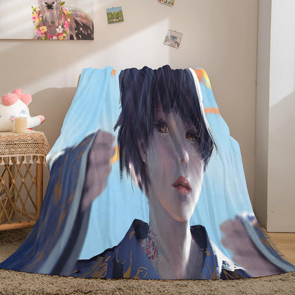 Ghost Blade Cosplay Flannel Fleece Blanket