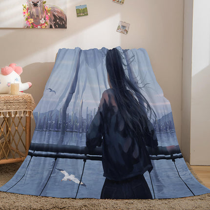 Ghost Blade Cosplay Flannel Fleece Blanket