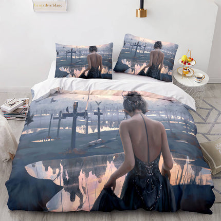 Ghost Knife Cosplay Bedding Sets Quilt Covers Without Filler