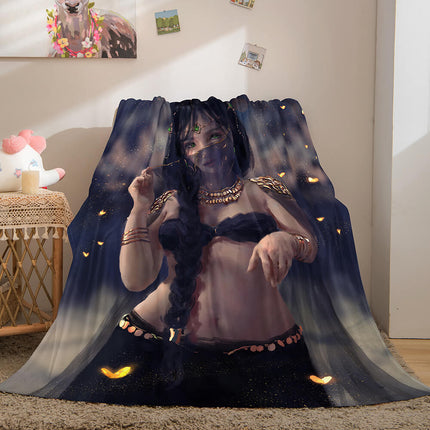 Game Ghost Blade Cosplay Flannel Fleece Blanket