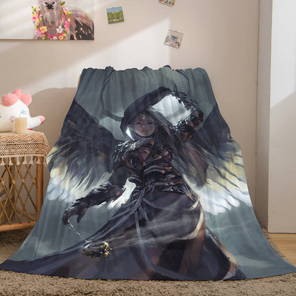 Game Ghost Blade Cosplay Flannel Fleece Blanket