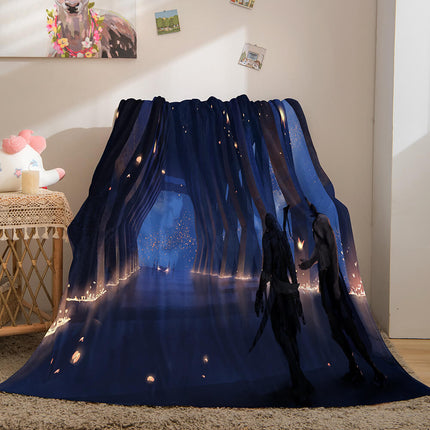 Game Ghost Blade Cosplay Flannel Fleece Blanket