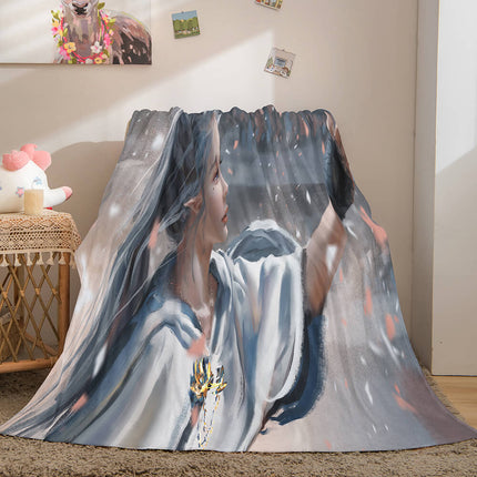 Game Ghost Blade Cosplay Flannel Fleece Blanket