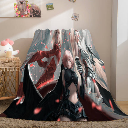 Game Ghost Blade Cosplay Flannel Fleece Blanket