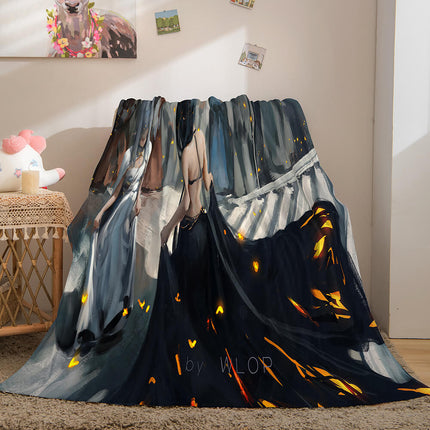 Game Ghost Blade Cosplay Flannel Fleece Blanket