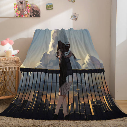 Game Ghost Blade Cosplay Flannel Fleece Blanket