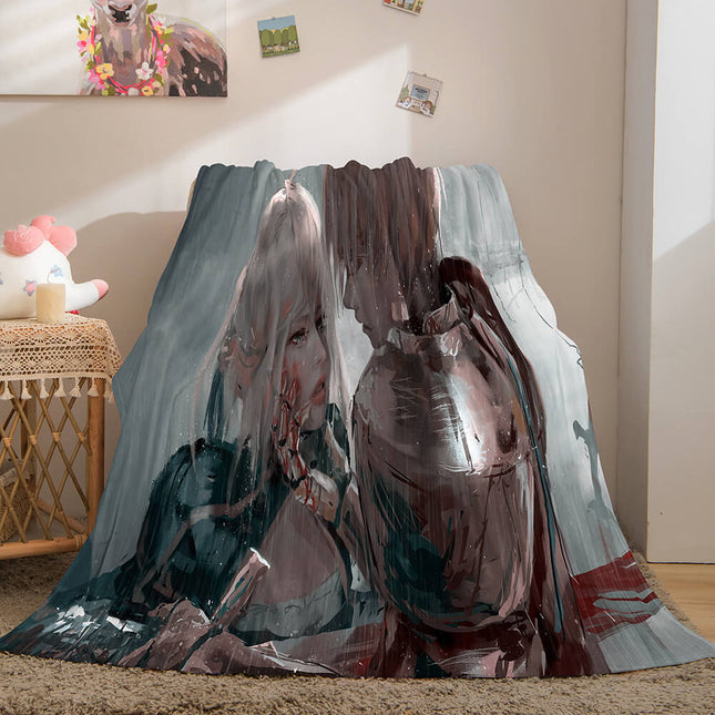 Game Ghost Blade Cosplay Flannel Fleece Blanket