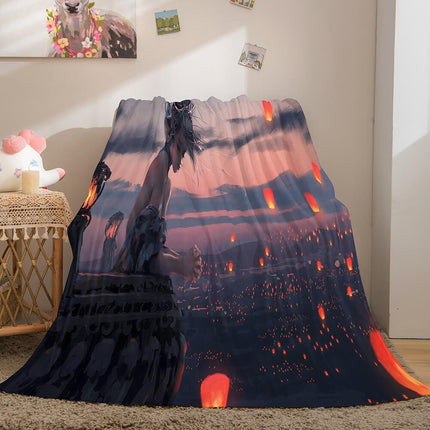 Game Ghost Blade Cosplay Flannel Fleece Blanket