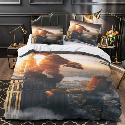 Godzilla X Kong The New Empire Bedding Set Duvet Cover Without Filler