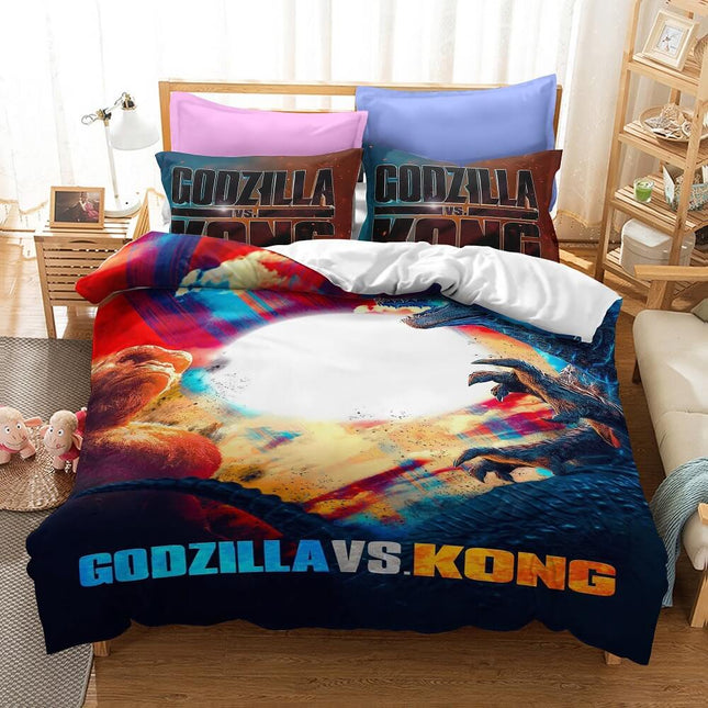 Godzilla vs King Kong Cosplay Bedding Quilt Cover Without Filler