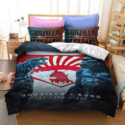 Godzilla vs King Kong Cosplay Bedding Quilt Cover Without Filler