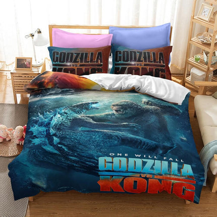 Godzilla vs King Kong Cosplay Bedding Quilt Cover Without Filler