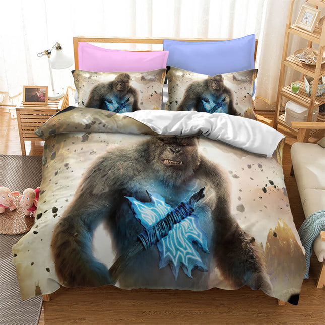 Godzilla vs King Kong Cosplay Bedding Quilt Cover Without Filler