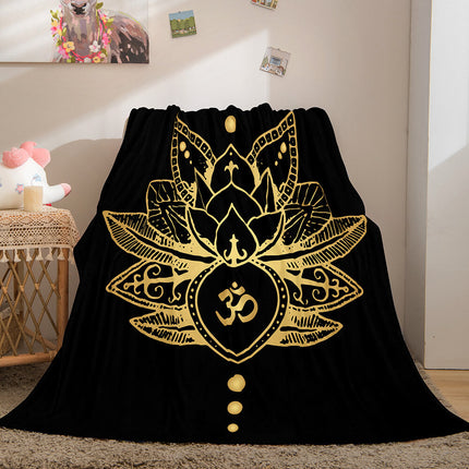 Golden Rune Soft Flannel Fleece Throw Cosplay Blanket
