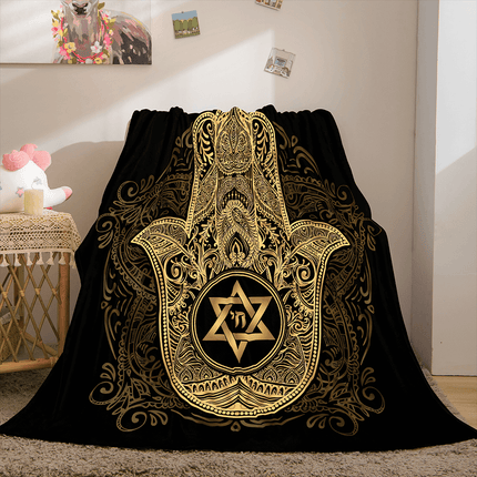 Golden Rune Soft Flannel Fleece Throw Cosplay Blanket