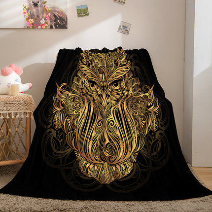 Golden Rune Soft Flannel Fleece Throw Cosplay Blanket