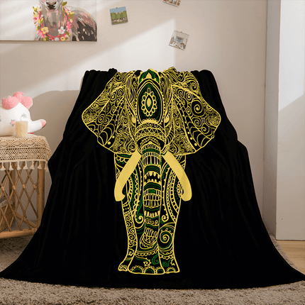 Golden Rune Soft Flannel Fleece Throw Cosplay Blanket