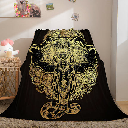 Golden Rune Soft Flannel Fleece Throw Cosplay Blanket