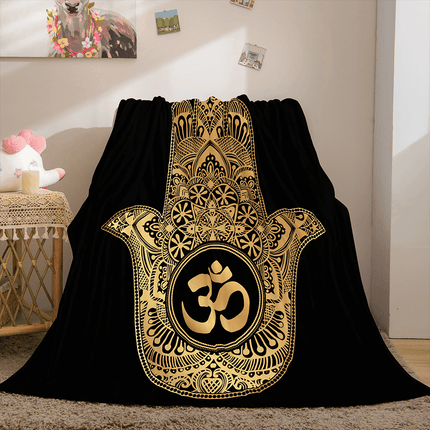 Golden Rune Soft Flannel Fleece Throw Cosplay Blanket