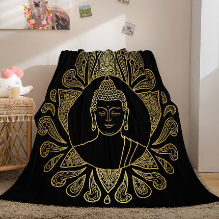 Golden Rune Soft Flannel Fleece Throw Cosplay Blanket