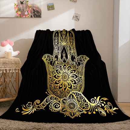 Golden Rune Soft Flannel Fleece Throw Cosplay Blanket