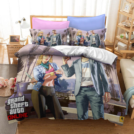 Grand Theft Auto Cosplay Bedding Set Quilt Cover Without Filler