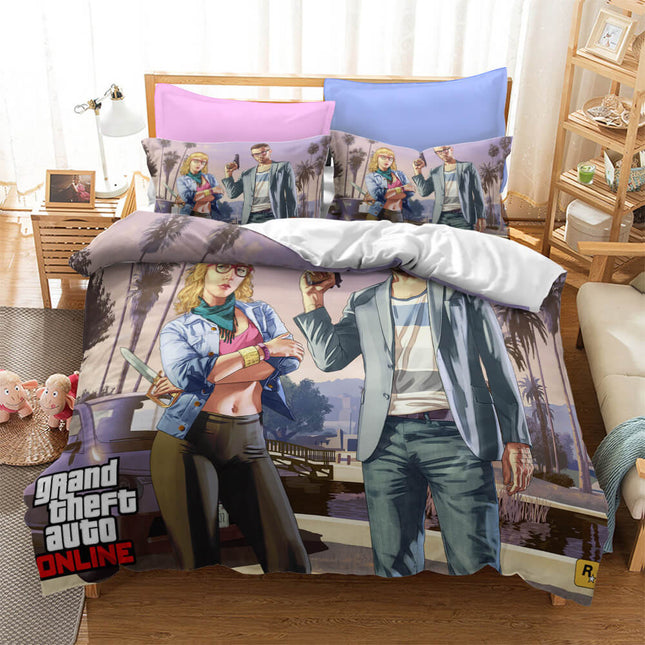 Grand Theft Auto Cosplay Bedding Set Quilt Cover Without Filler