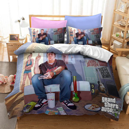 Grand Theft Auto Cosplay Bedding Set Quilt Cover Without Filler