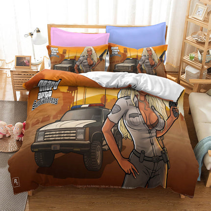 Grand Theft Auto Cosplay Bedding Set Quilt Cover Without Filler