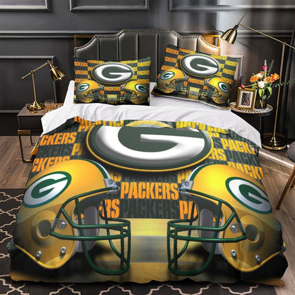 Green Bay Packers Bedding Set Duvet Cover Without Filler