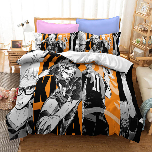 Haikyuu Cosplay Students Bedding Set Quilt Cover Without Filler