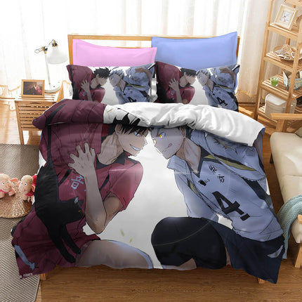 Haikyuu Cosplay Students Bedding Set Quilt Cover Without Filler