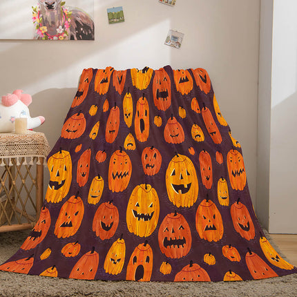Halloween Flannel Caroset Throw Cosplay Blanket