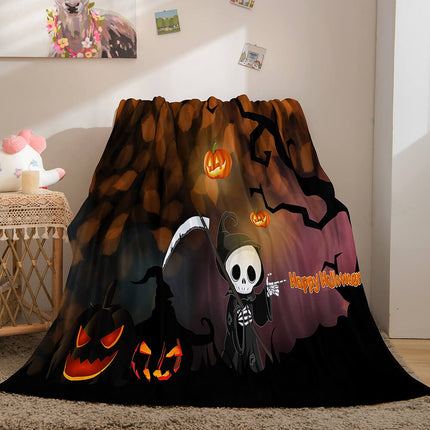Halloween Flannel Caroset Throw Cosplay Blanket