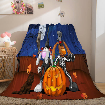 Halloween Flannel Caroset Throw Cosplay Blanket