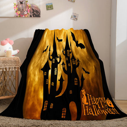 Halloween Flannel Caroset Throw Cosplay Blanket