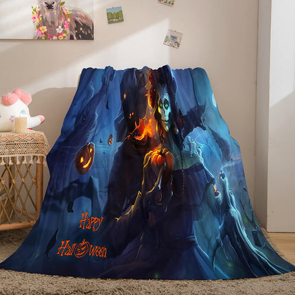 Halloween Flannel Caroset Throw Cosplay Blanket
