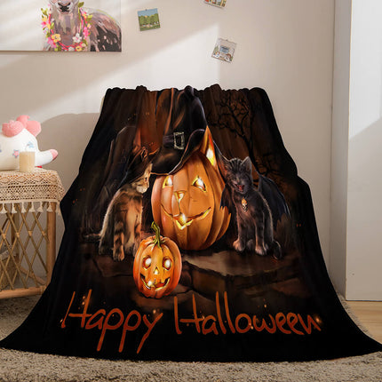 Halloween Flannel Caroset Throw Cosplay Blanket