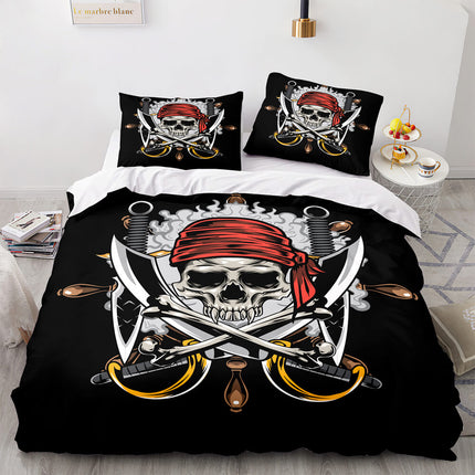 Halloween Horror Skeleton Skull Bedding Sets Quilt Covers Without Filler