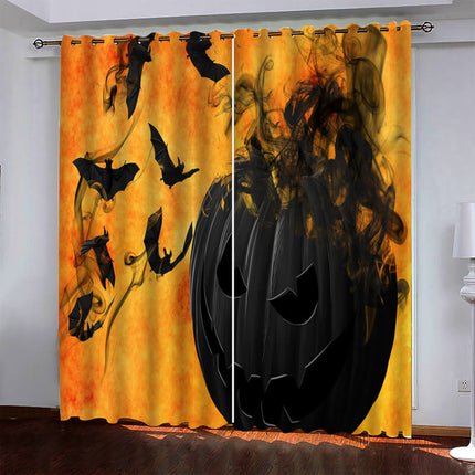 Halloween Pattern Curtains Blackout Window Drapes