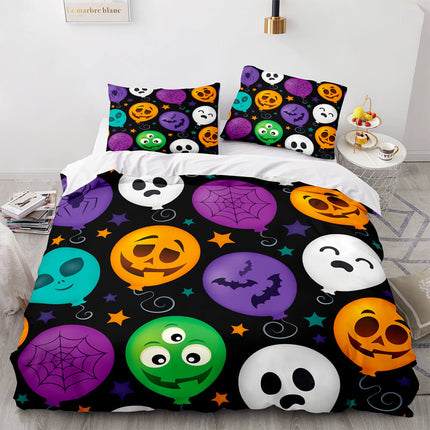 Halloween Pumpkin Cosplay Bedding Set Quilt Cover