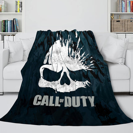 Halloween Skeleton Skull Flannel Blanket Throw Blanket