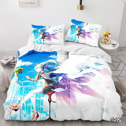 Hatsune Miku Pattern Bedding Set Quilt Cover Room Decoration